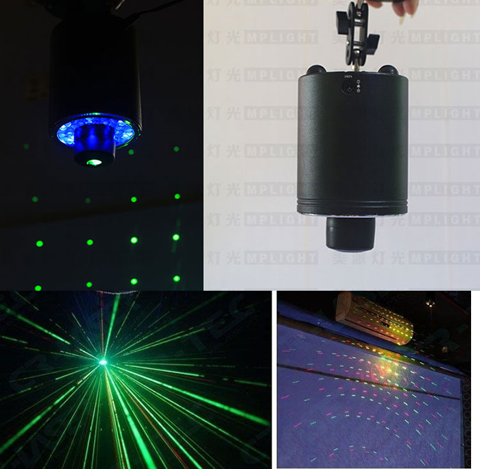 New 360 degree rotating LED stage with red and green laser for KTV paryt with Remote Control - Click Image to Close